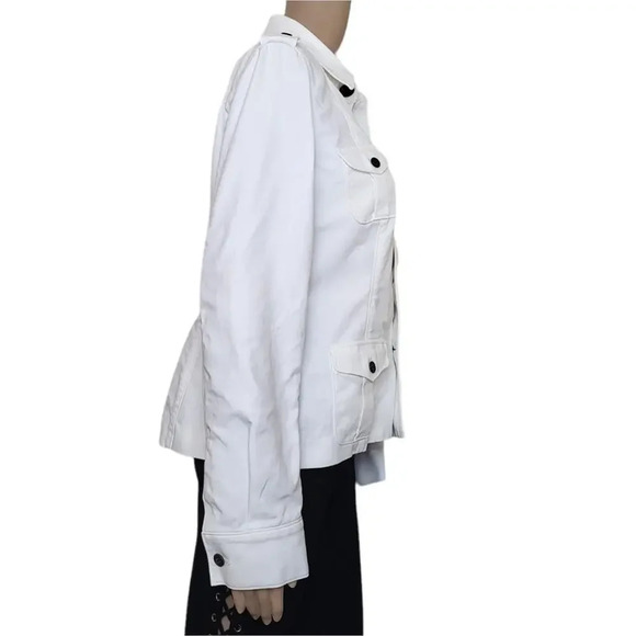 Ralph Lauren White Military Chino Jacket 14 - Picture 2 of 8
